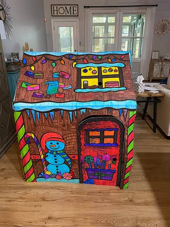 reviewer's fully colored playhouse
