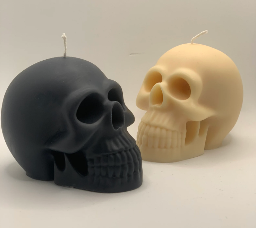 Gothic Utensil Holder, Kitchen Pot, Black Homeware, Skulls Storage