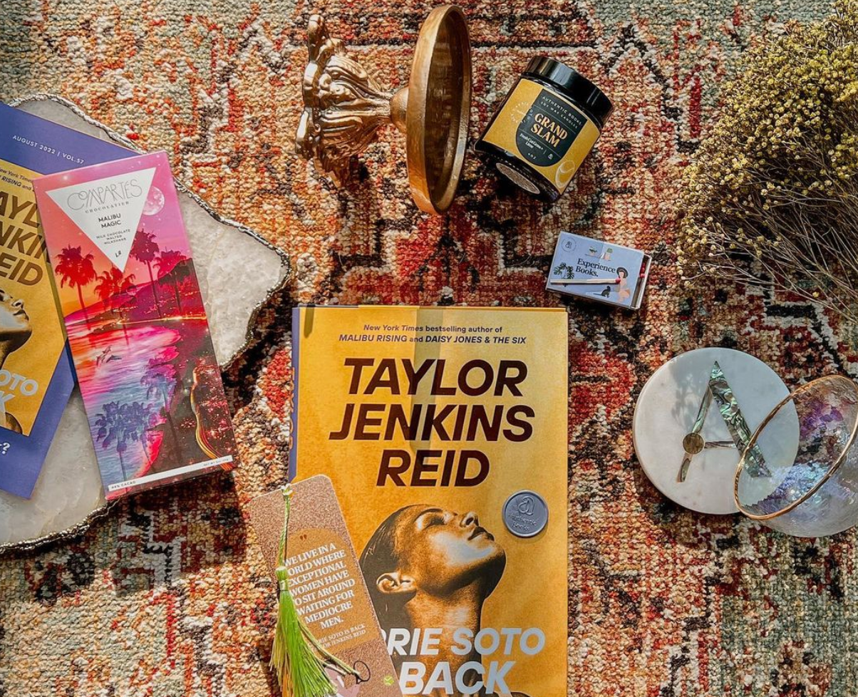 a book box based on carrie soto is back by taylor jenkins reid 
