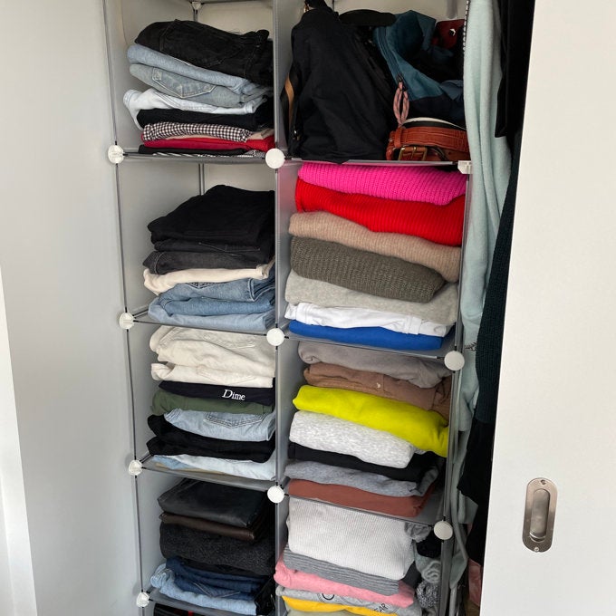 Simple Organizing Solution for Hanging Extra Clothing - Akron Ohio Moms