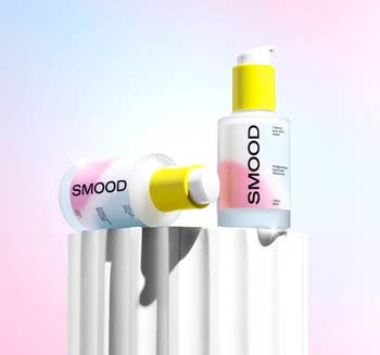 Skincare products labeled