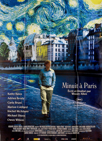 the Midnight in Paris poster