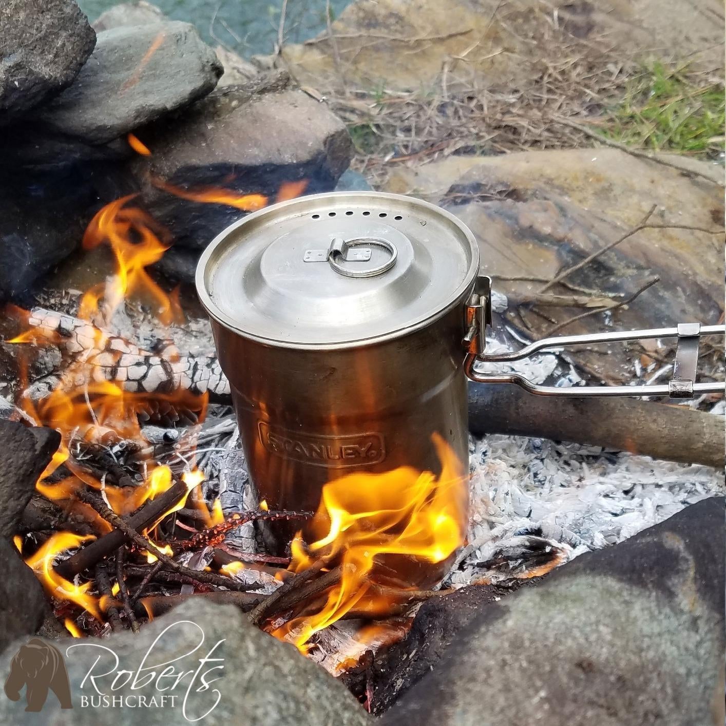 Orange Camping Cookware Set Campfire Cooking Utensils Folding Cookset  Portable Outdoor Hiking Backpacking Pot Pan Bowls Spoon Mesh Carry Bag  Dishcloth