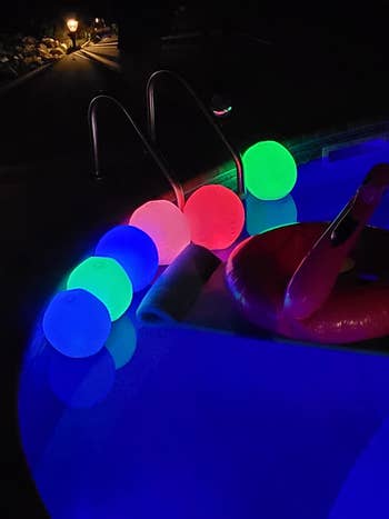 Glowing excavation  balls 