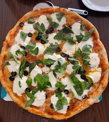 reviewer photo of a homemade pizza