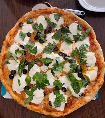 reviewer photo of a homemade pizza