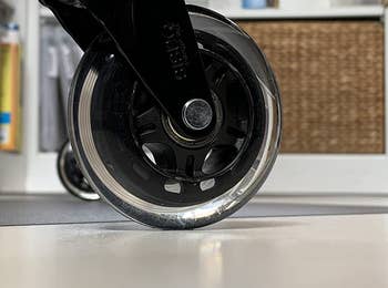 Reviewer's Rollerblade office chair wheel