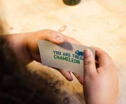 a card that reads you are the chameleon