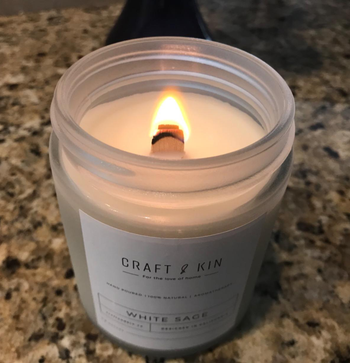 Reviewer image of product lit up