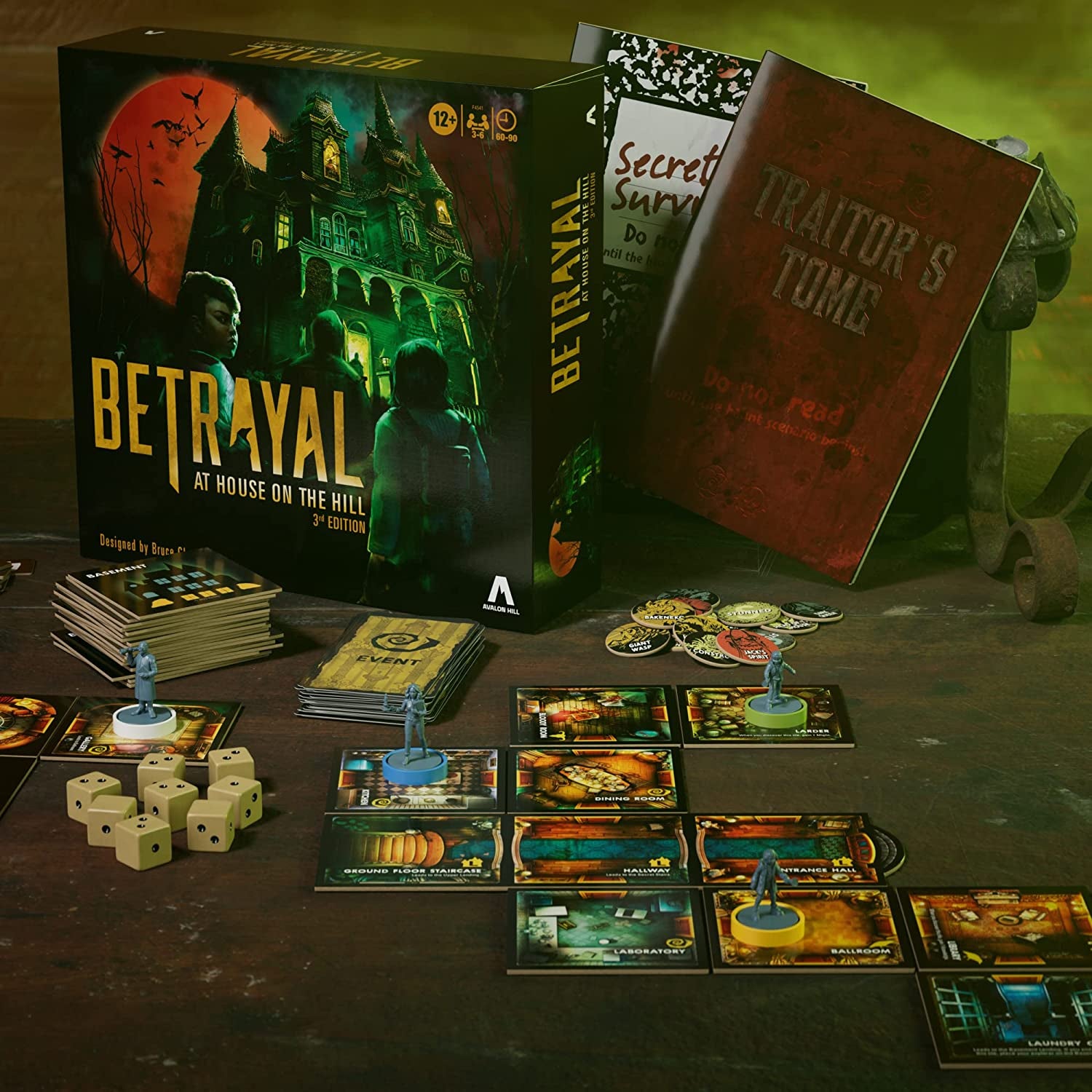 the game box next to the game contents