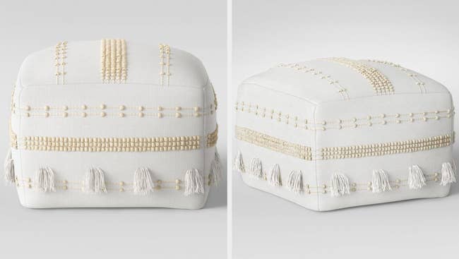 Gold pouf ottoman target shop