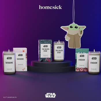 three different star wars homesick candles