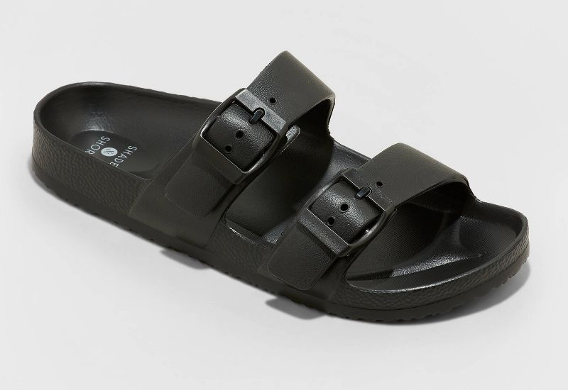 black waterproof sandals