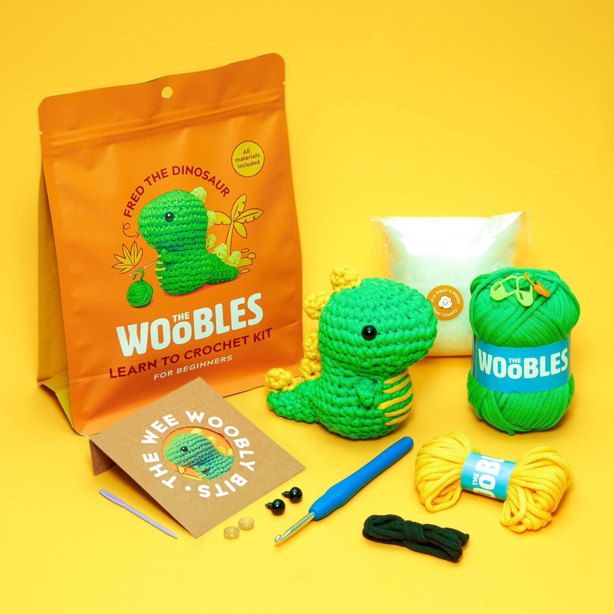 the dinosaur crochet kit