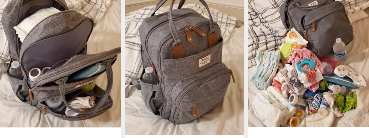 Pipi Bear Changing Bag Backpack Baby Travel Back Pack Stylish Jacquard