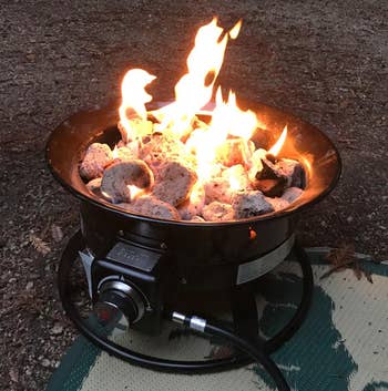 Reviewer image of the black fire pit