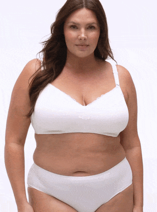 Person wearing the bra