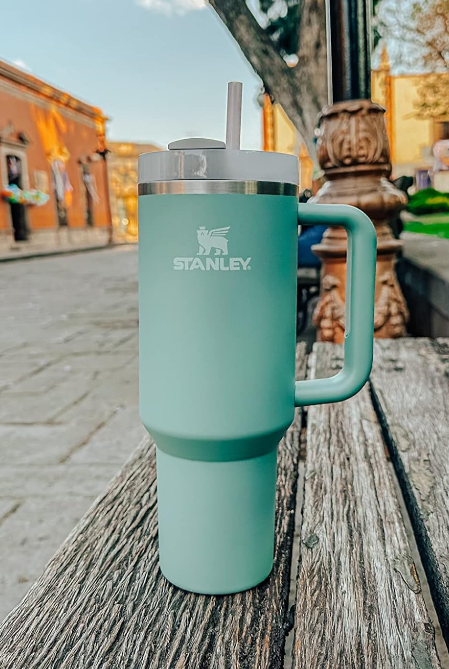 STANLEY TUMBLERS, 30,40 and 64 oz. Great gifts for the holidays or get  hydrated and motivated. Link in Bio.