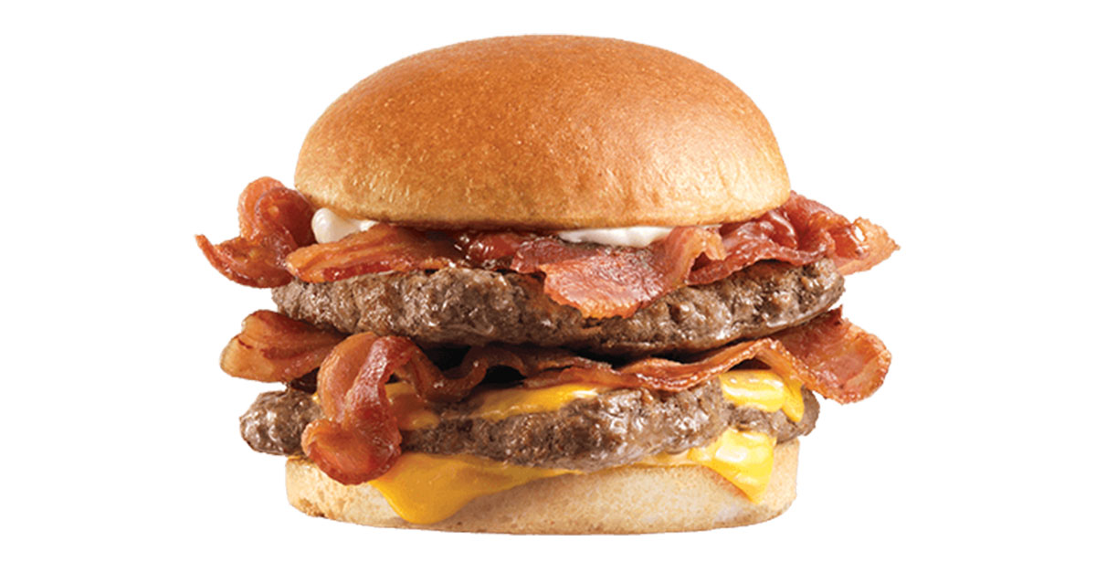 Wendy's Cheddar Lovers Bacon Cheeseburger