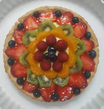 Fruit tart another reviewer made in the deep dish pan