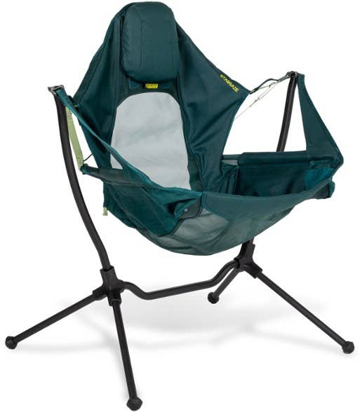 the reclining chair in green