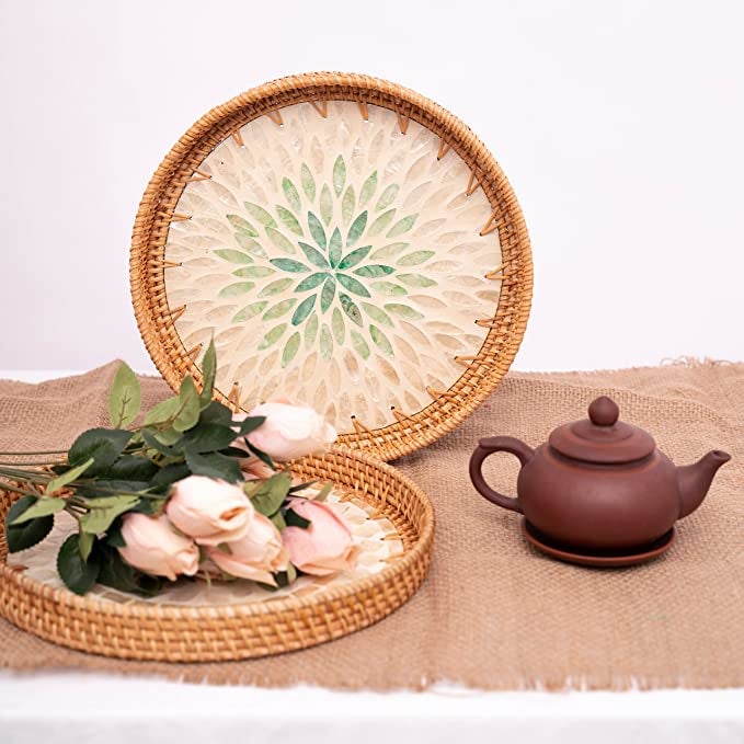 the rattan tray