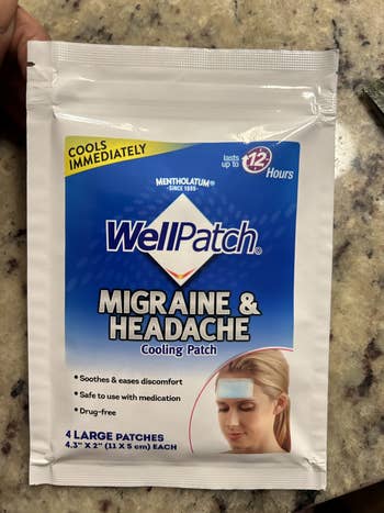 my package of migraine patches