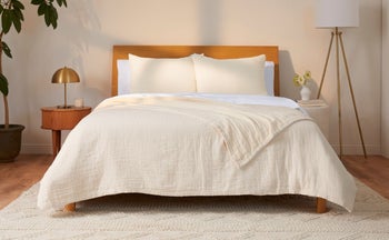 the matelesse coverlet in beige