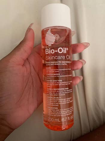 reviewer image of the bio-oil bottle
