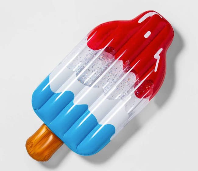 Popsicle-shaped pool float