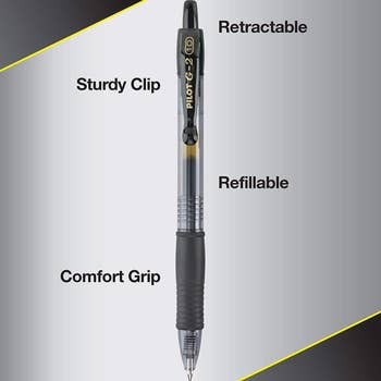 black pen with features 