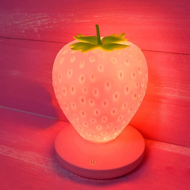 the pink strawberry lamp