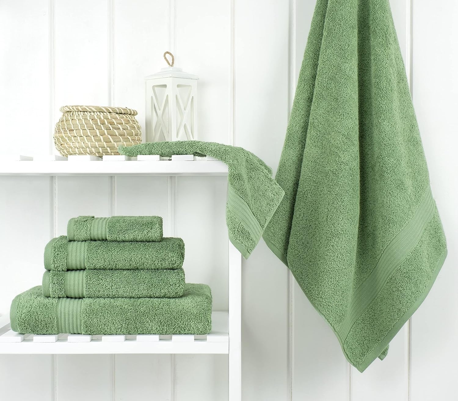 Chelsea Six Piece Bath Towel Set, Two Each - Washcloths, Hand