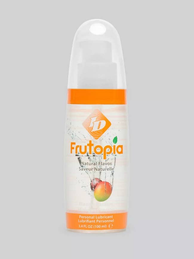 Bottle of ID Fruitopia mango passion lubricant
