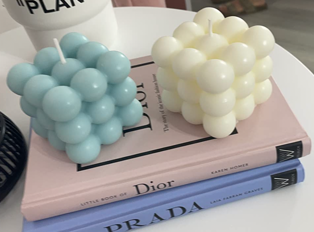 Soy Gradient Bubble Cube Candle - Living Simply House