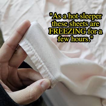 Person holding sheets; substance   reads, 