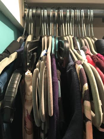 reviewer image showing their closet before