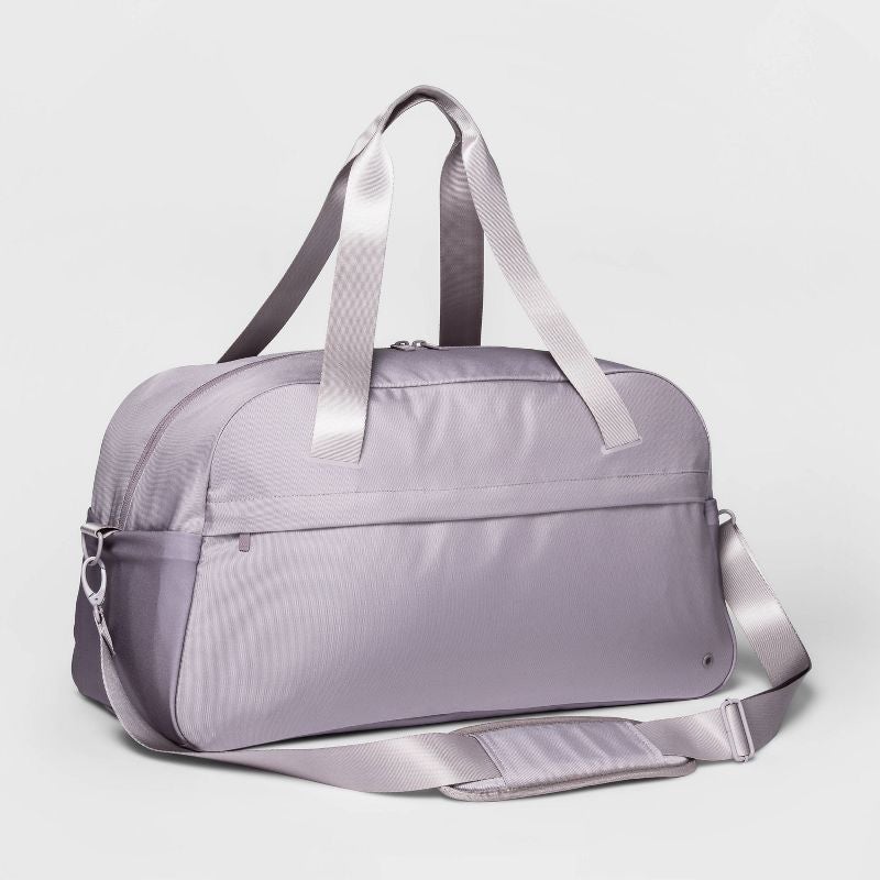 light purple gym bag