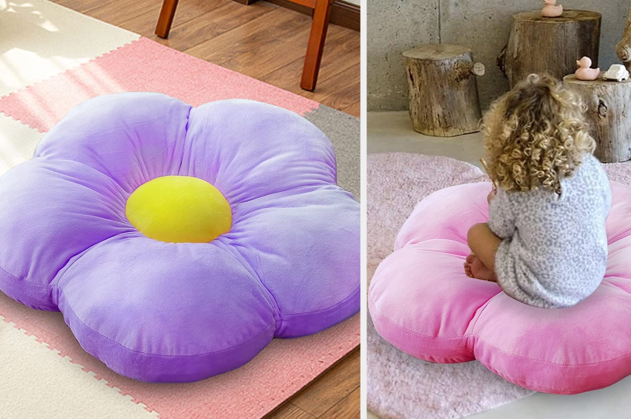 18 Best Floor Pillows That Give The Coziest Home Vibes