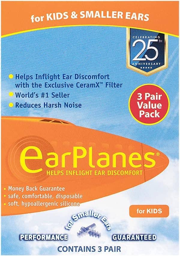 Packaging for children's EarPlanes earplugs