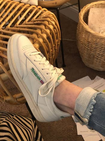 a different reviewer wearing the same sneakers