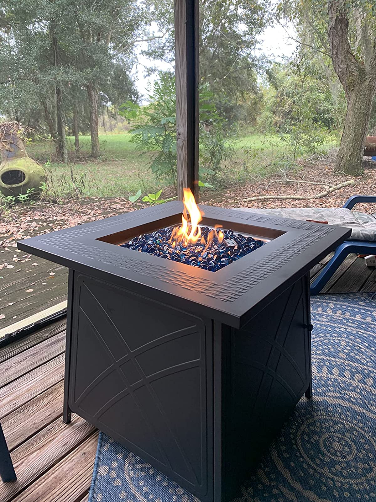 Reviewer representation  of the achromatic  occurrence  pit with flames
