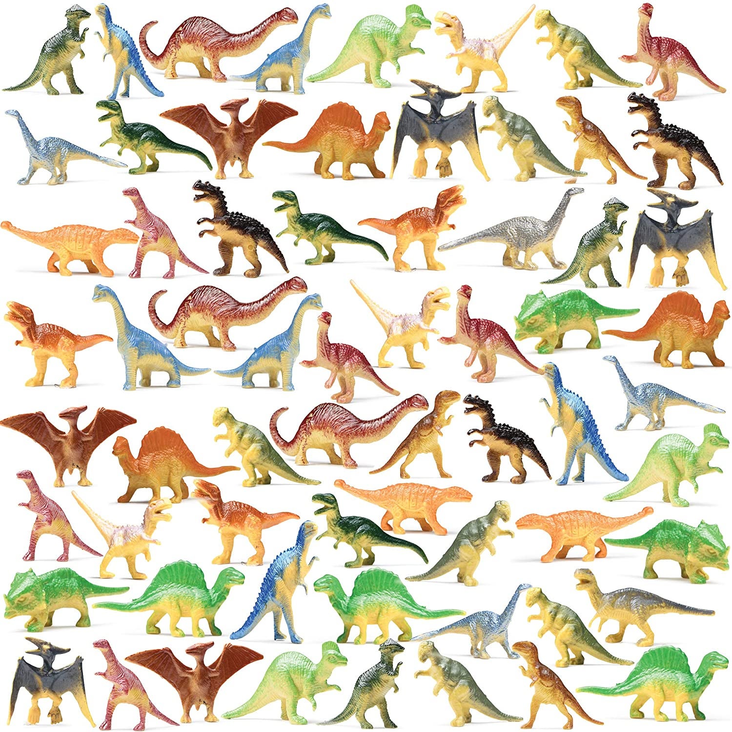 presents 3 year olds 72 plastic dinosaur toys