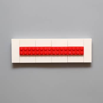red lego keyholder without keychains