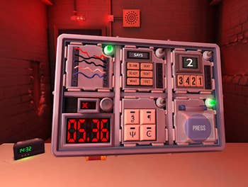 a screenshot from the gaming showing a square bomb with six sectioned off modules 