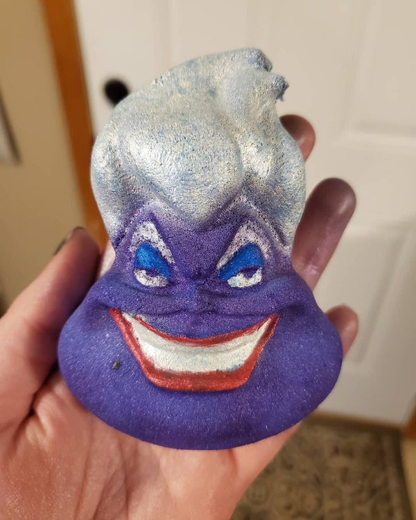 bath bomb of ursula from the little mermaid