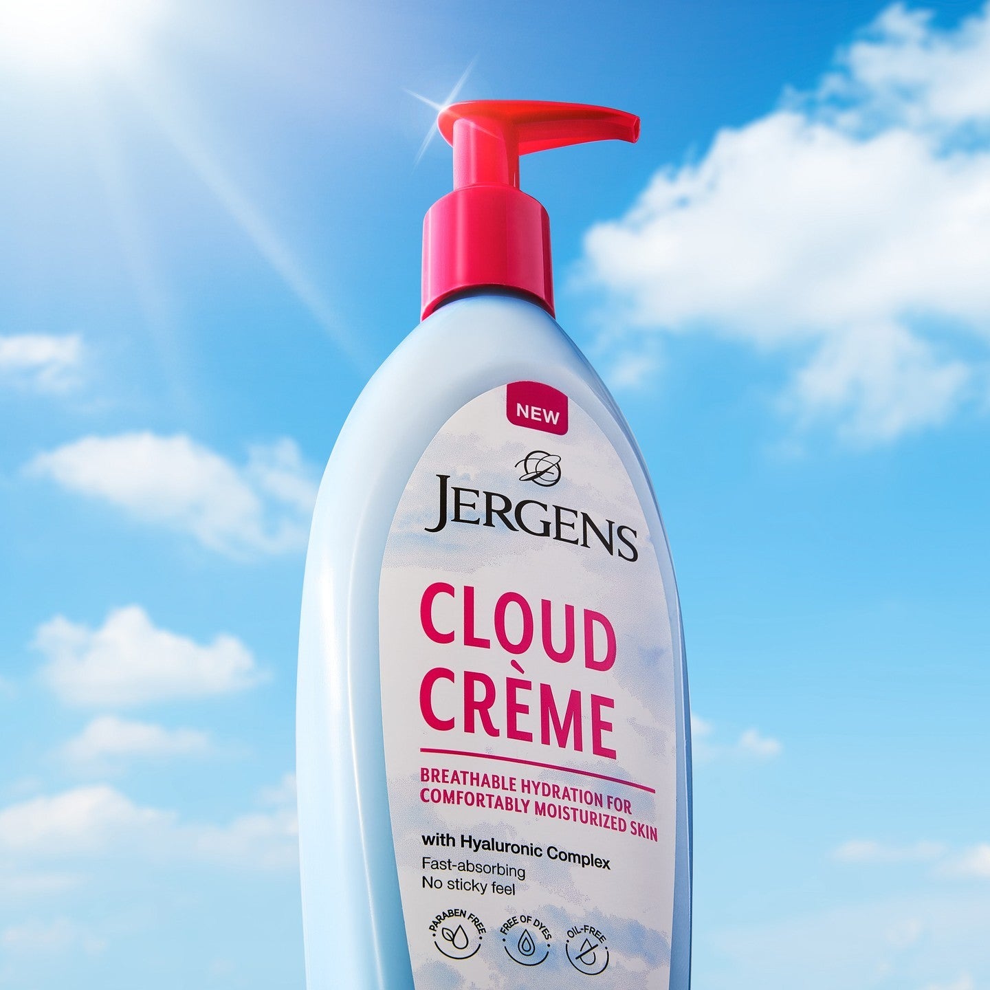 bottle of jergens cloud creme