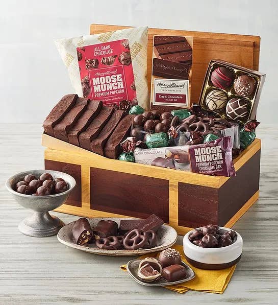 an assortment of chocolate snacks