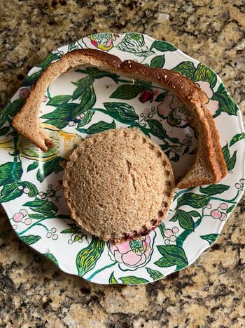 a home made uncrustable sandwich