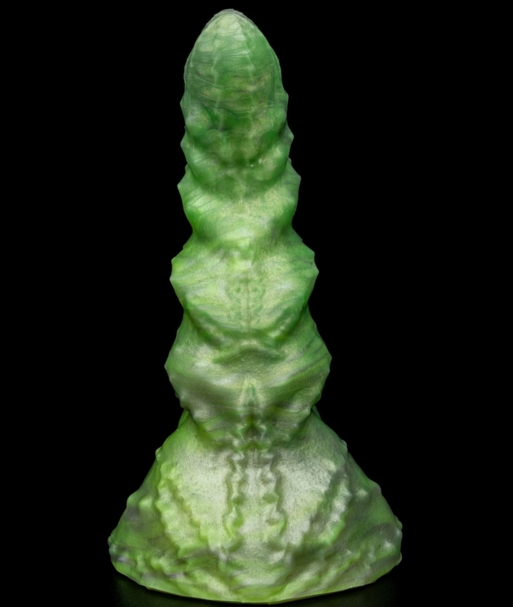 Green textured Pothead dildo
